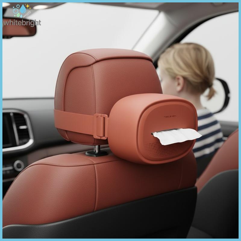 WT Bolsa De Caixa De Tecido De Silicone Para Interior Automotivo Assento De Carro Suporte De Papel Ba Organizador De Vis