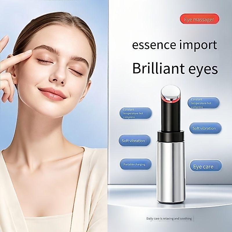 Massagem vibratória avançada, instrumento de beleza para os olhos, compressa quente para os olhos, importação de linhas