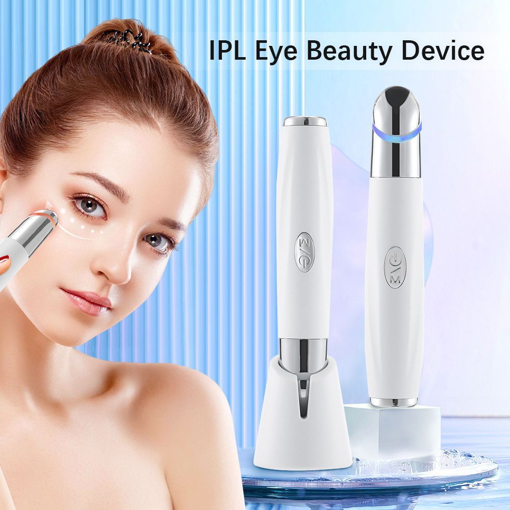 Dispositivo de beleza para os olhos, luz vermelha e azul, dispositivo de importação para os olhos, caneta de massagem pa