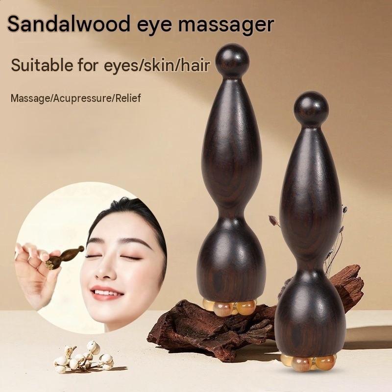 Massageador De Olhos De Madeira Massagem Facial Gua Sha Chifre De Ovelha Compacto Antigo Guasha Eye Press Stick Para Red