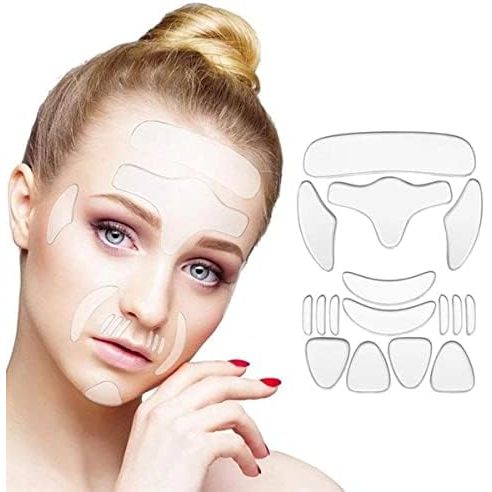 Adesivo Reutilizável Silicone Anti-rugas Olhos Rosto