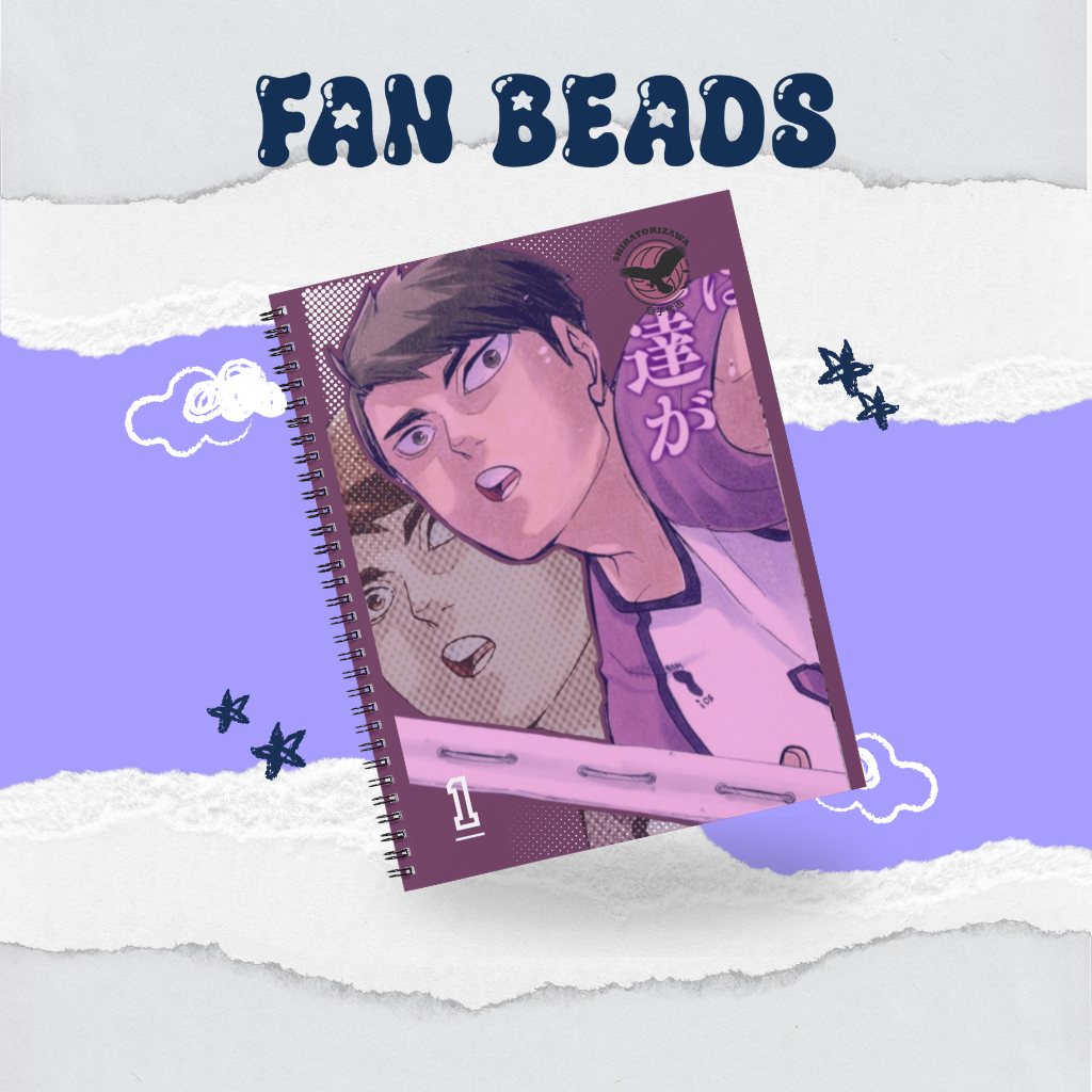 Caderno A5 Haikyuu Shiratorizawa Ushijima Tendou Premium