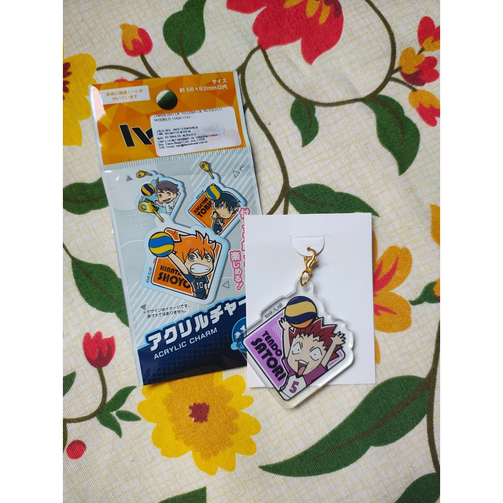 Pingente Haikyuu!! Daiso Shiratorizawa Tendo Satori Gacha
