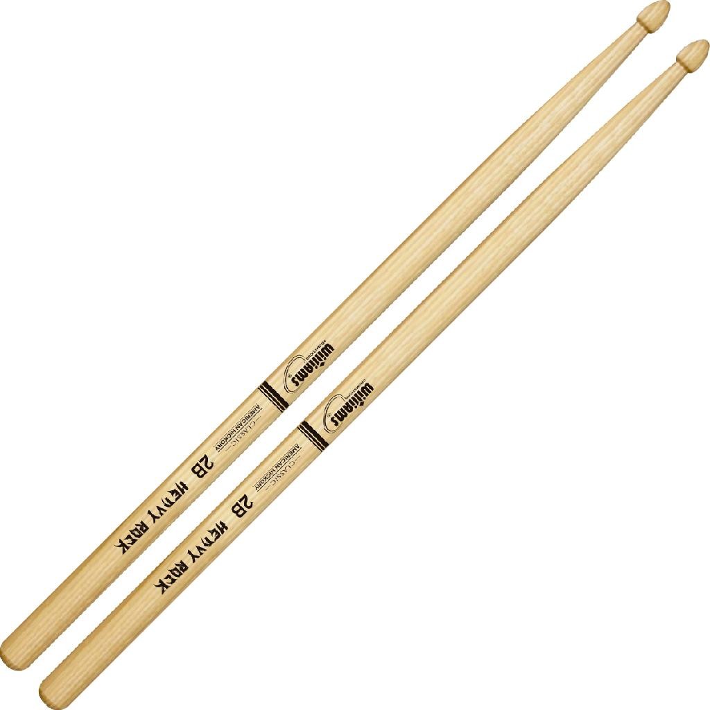 Par de Baquetas Williams Classic 2B American Hickory Madeira