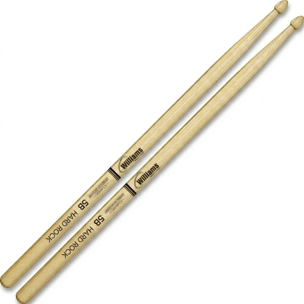 Par de Baquetas Williams Classic 5B American Hickory Madeira