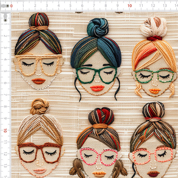 Tecido Tricoline Digital 3D Galeria de Estilos Costura Pano DIY Patchwork Artesanato Quilt Ateliê