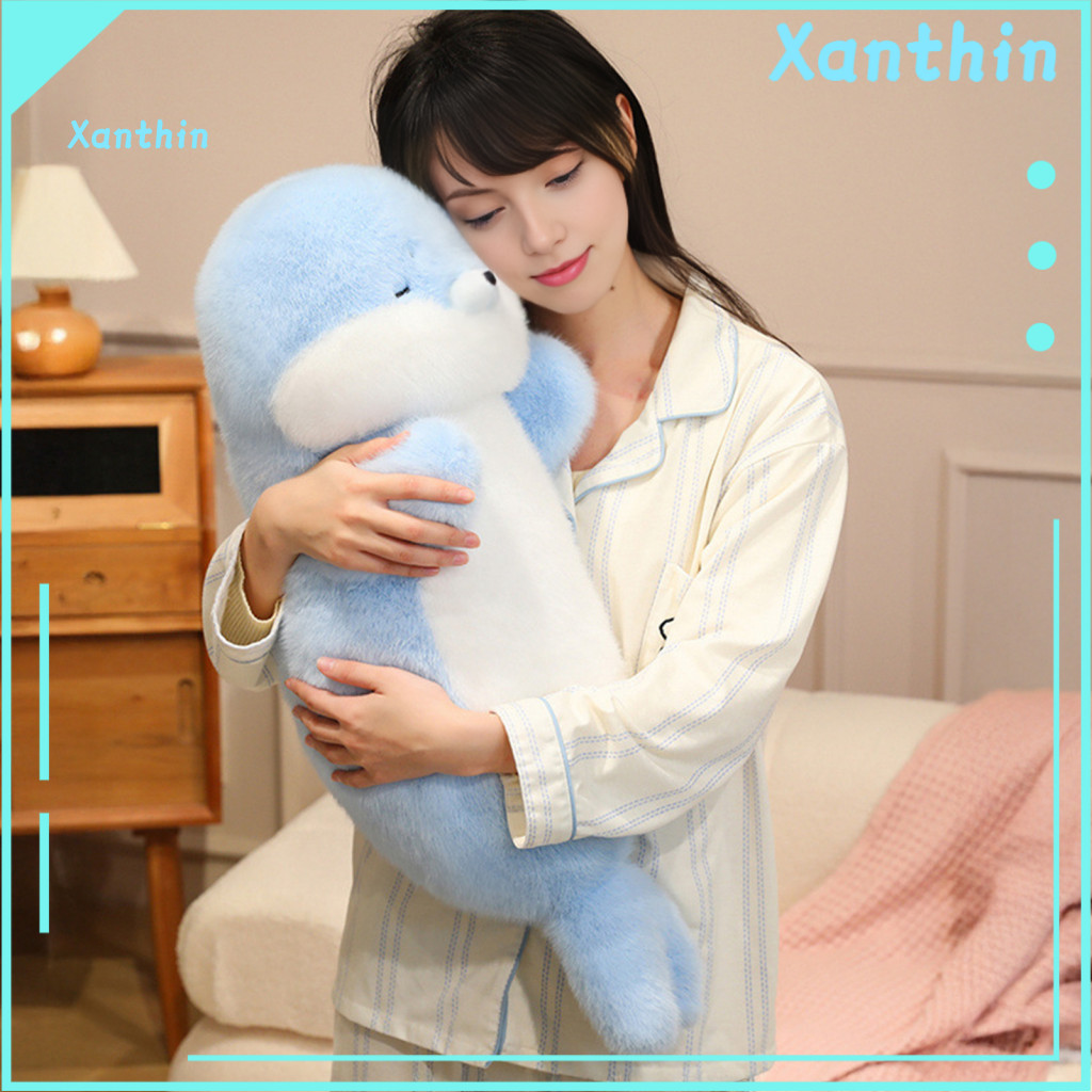Soft Stuffed Cartoon Body Pillow 70cm Seal Plush – Cute Cushion for Sleeping Back Support Sofa Comfort Emotional Compa