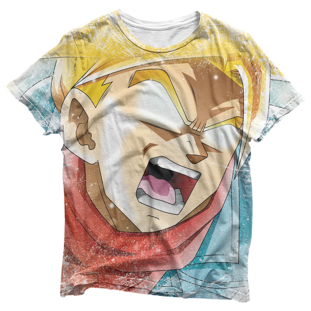 Camisa Trunks do Futuro - Camisas Dragon Ball Super Estampa Total