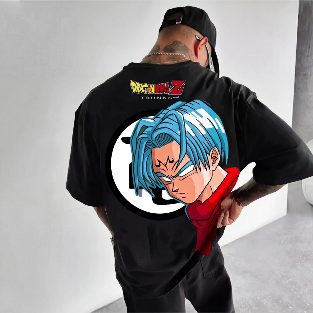 Camiseta Oversized Dragon Trunks Aftersoul Unissex Plus Size P ao G4 100% Algodão