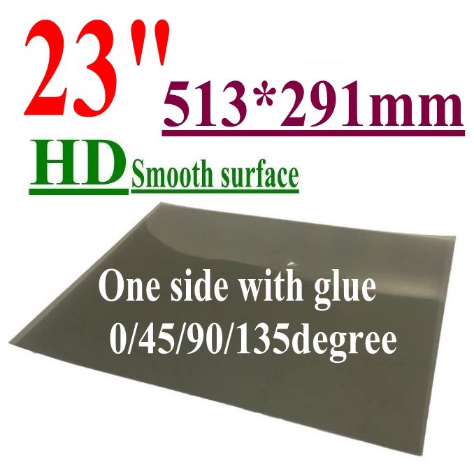 1 Pcs 23 Polegada 513x291mm Superfície Lisa 0 45 90 135 Graus 23'Polarizador monitor Lcd Filme