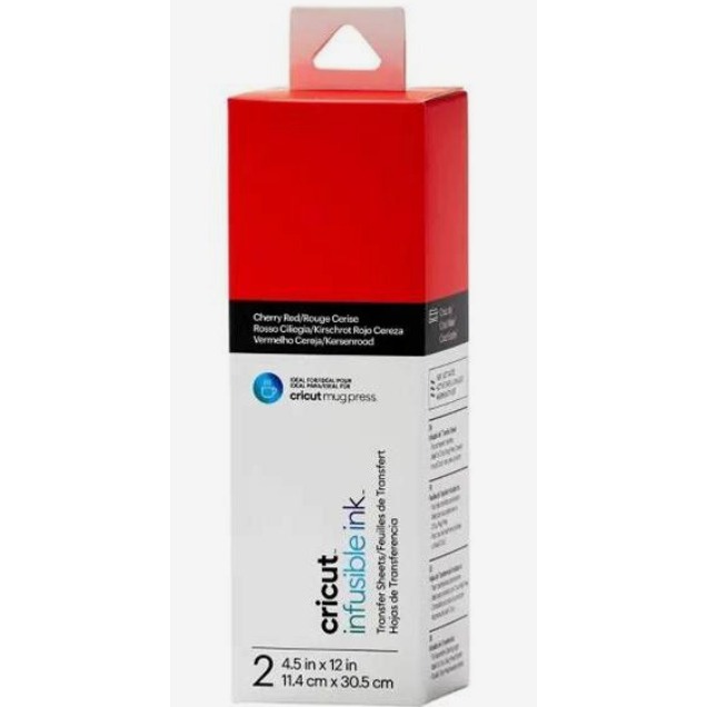 Cricut 2Ct Infusible Ink Transfer Sheets Solid Color - Cherry Red -