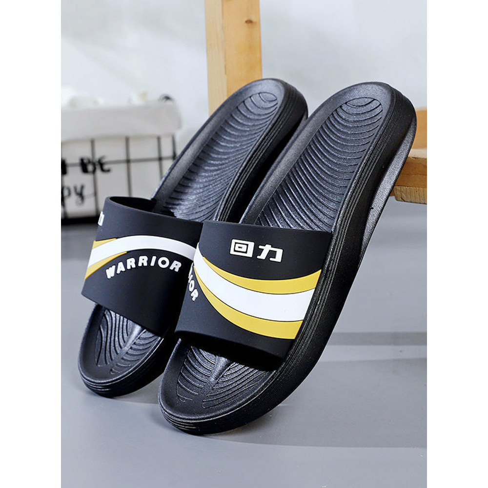 Shanghai puxar para trás novo estilo chinelos masculino sola macia antiderrapante praia Casual sola grossa borracha moda