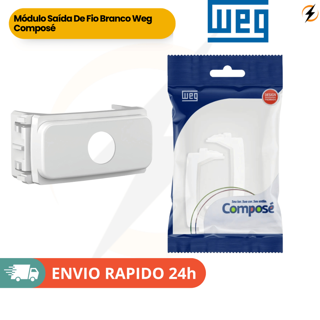 Módulo Saída De Fio Branco Weg Composé