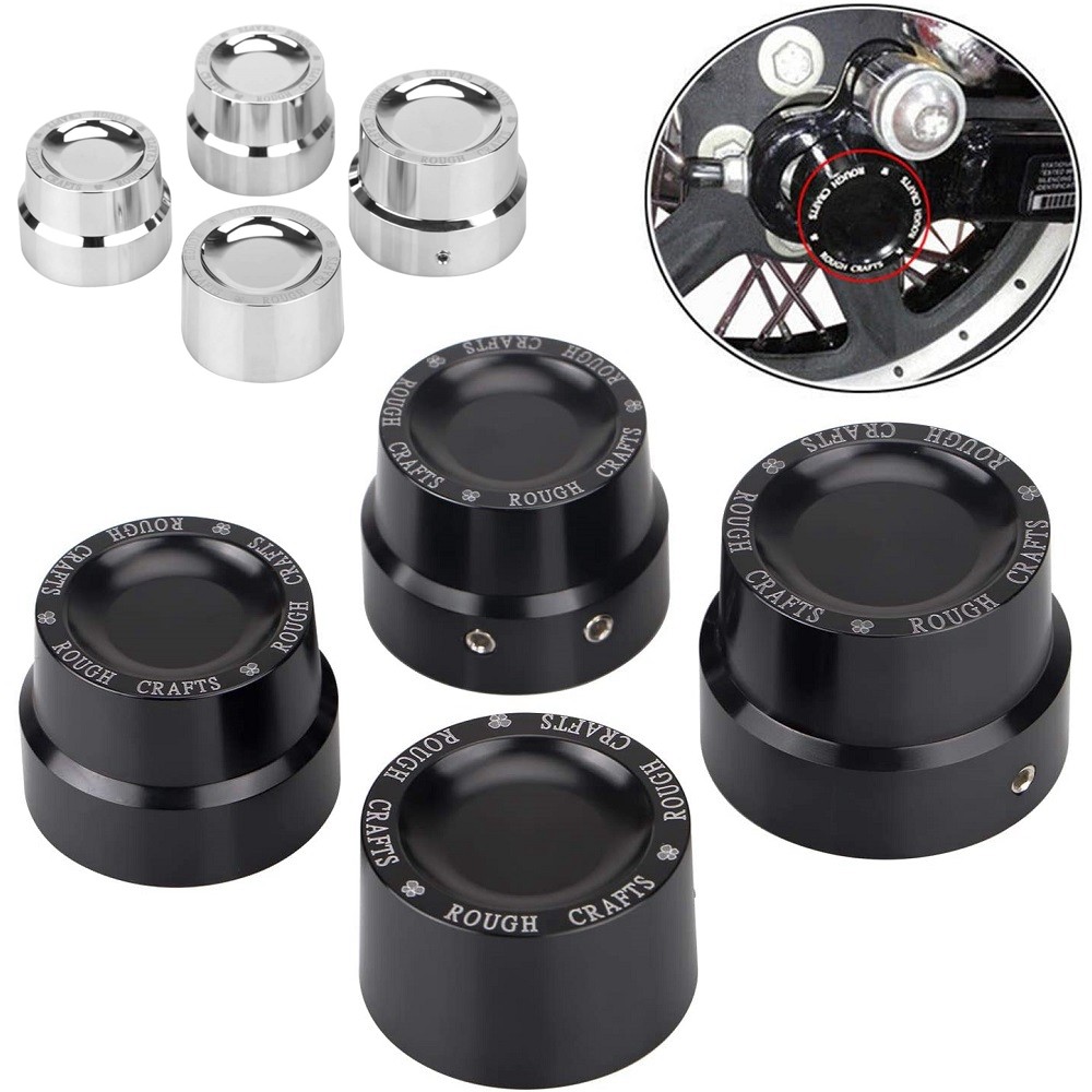 Motocicleta Universal Eixo Dianteiro Porca Cobre Tampa Do Da Roda Traseira Protetor Lateral Para Harley Sportster Softai