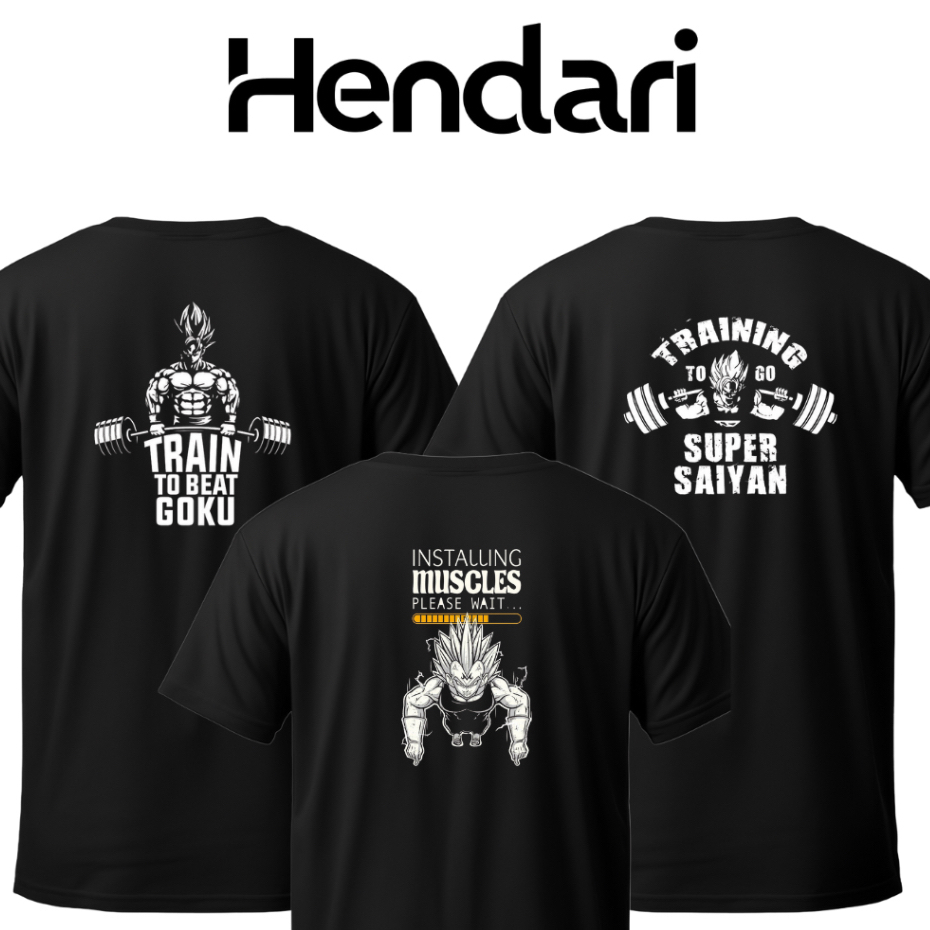 Kit 3 Camisetas Blusa Tshirt Academia Feminina Pretas Anime Treino Crossfit Fitness Muscula 843