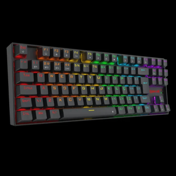 Teclado Gamer Redragon Kumara Elite Sem fio, Bluetooth / Wireles K552-KRS (PT-BLUE)