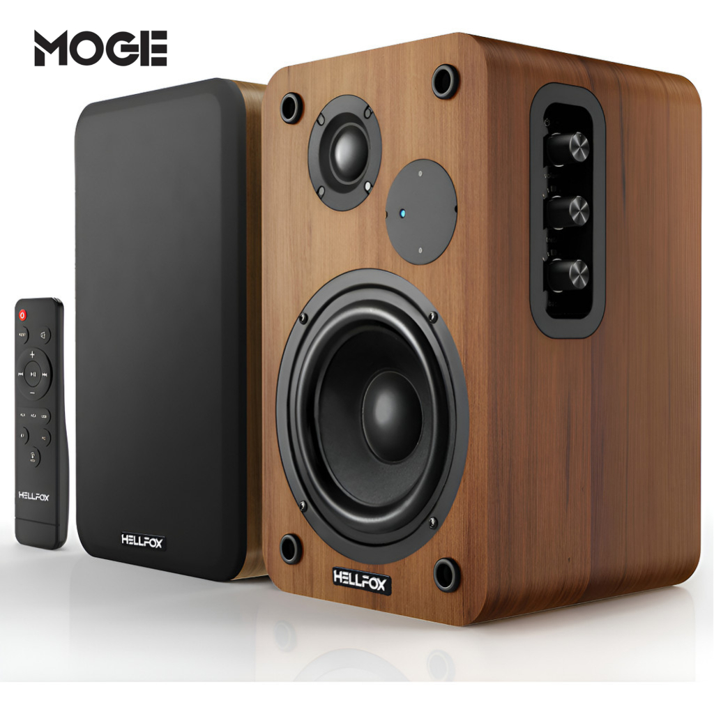 Caixa de Som Estéreo 36W RMS | Bluetooth 5.4 | USB RCA AUX | Hellfox DS19