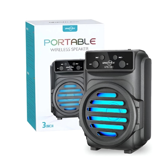 Caixa de som 5w LED Wireles Bluetooth 5.0 PenDrive/Rádio/USB/TF/FM/MP3 Portátil