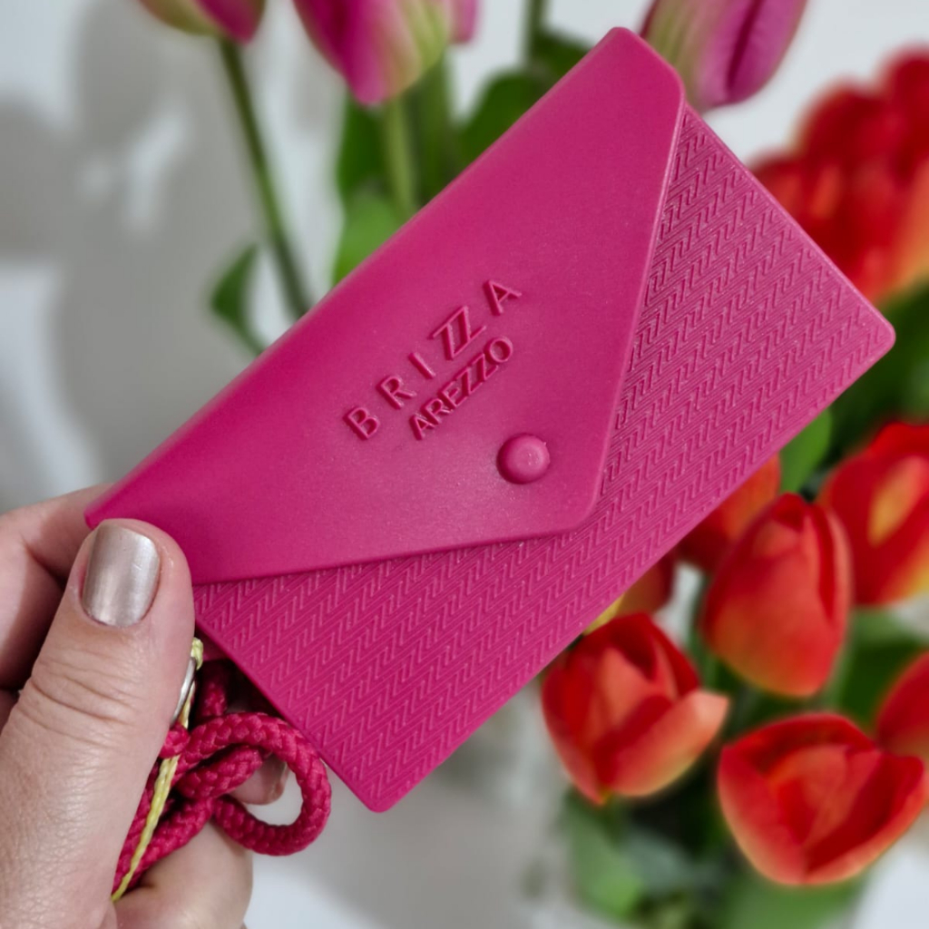 Mini Carteira Feminina Porta Cartão e Chaves Pouch Brizza Arezzo ORIGINAL