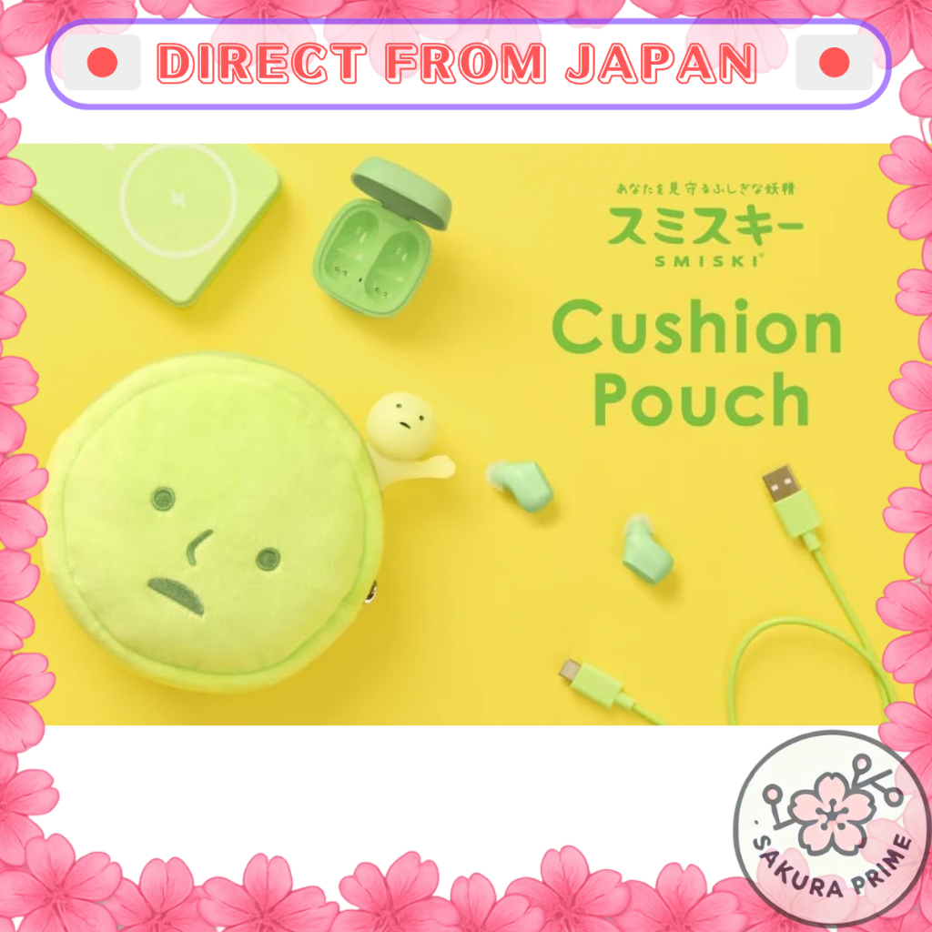 SMISKI Cushion Pouch, Women Mini Coin Purse Plush Small Wallet with Carabiner [Direct from Japan]