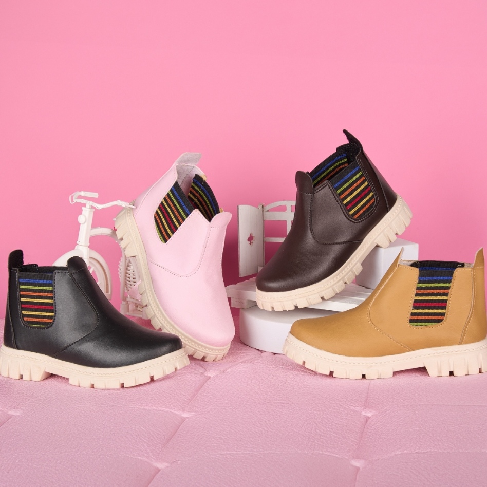 Bota Botinha Jequinha Coturno Infantil Confortavel Com Elastico