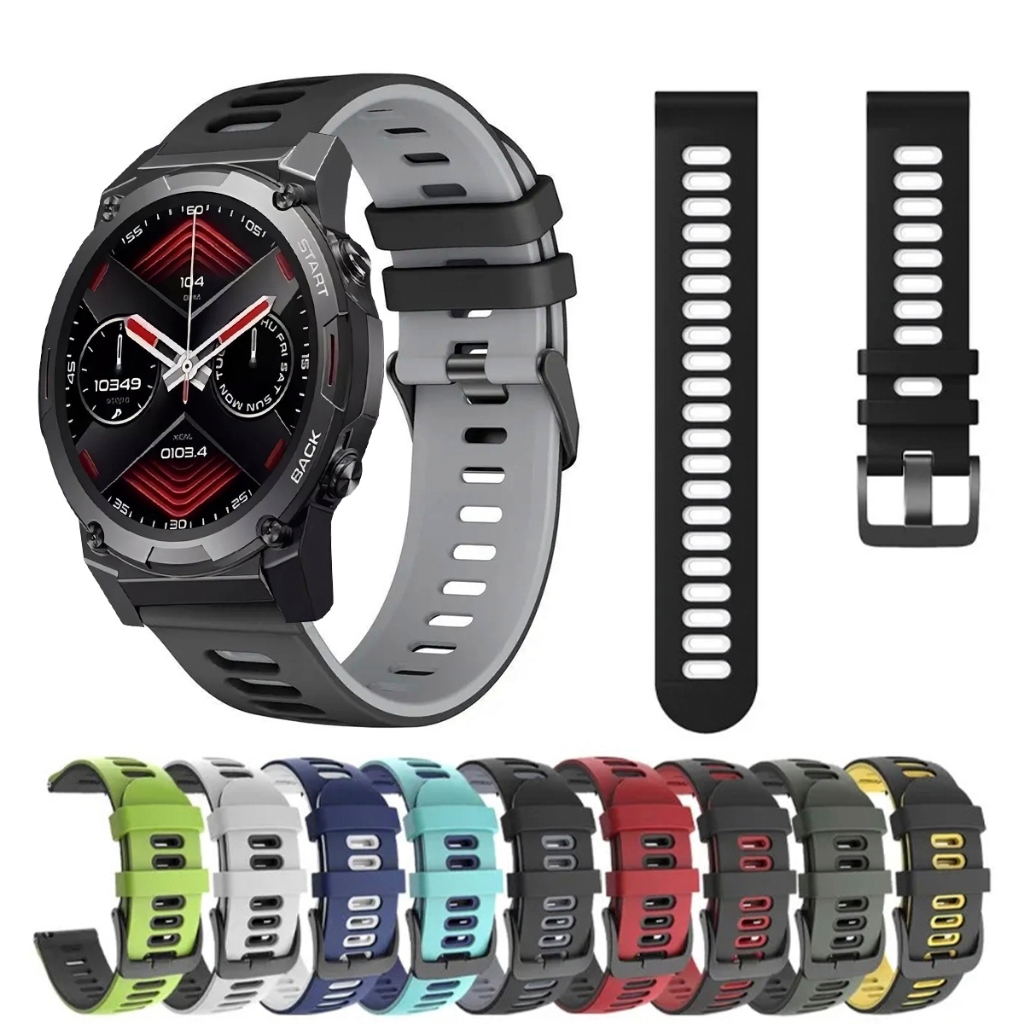 Pulseira 22mm de silicone SPORT para Smartwatch Zeblaze Vibe 7 PRO