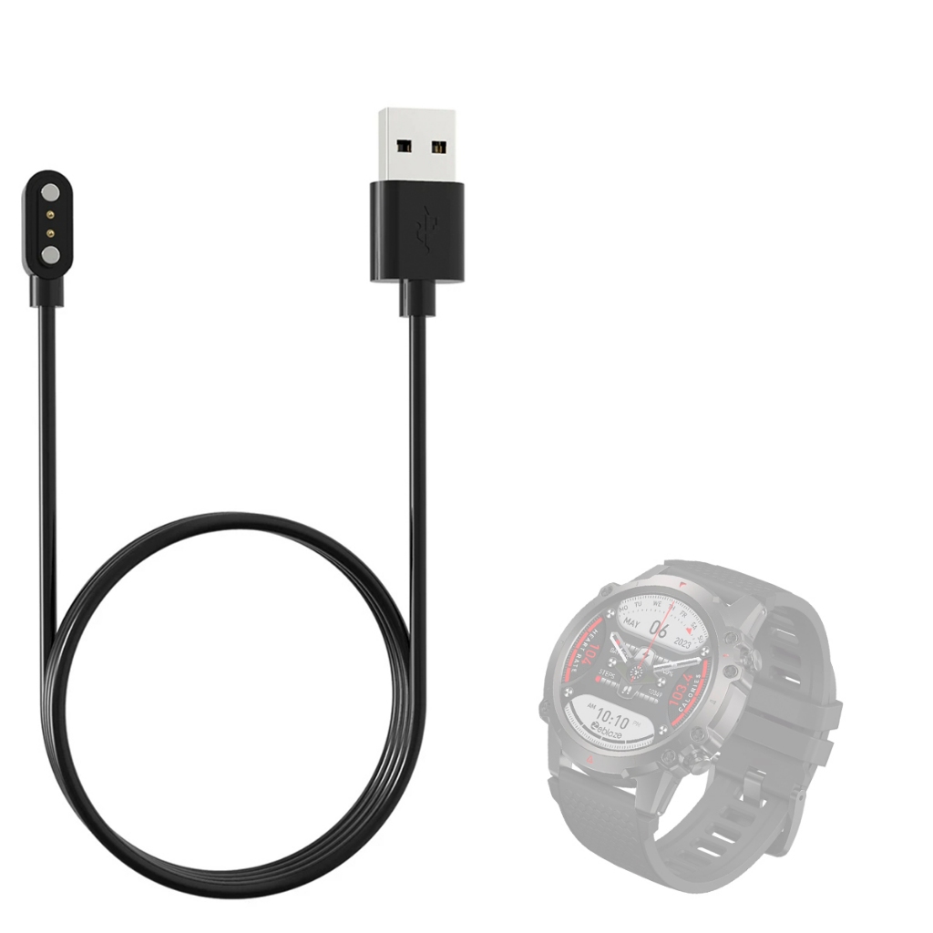 Carregador Usb Compatível Com Smartwatch Zeblaze Vibe 7 LITE magnetico