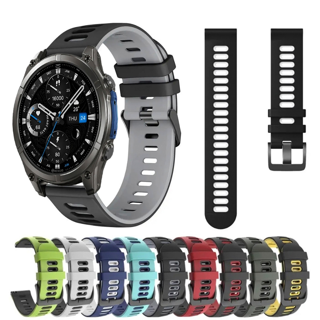 Pulseira 22mm de silicone SPORT para Smartwatch Zeblaze Vibe 8