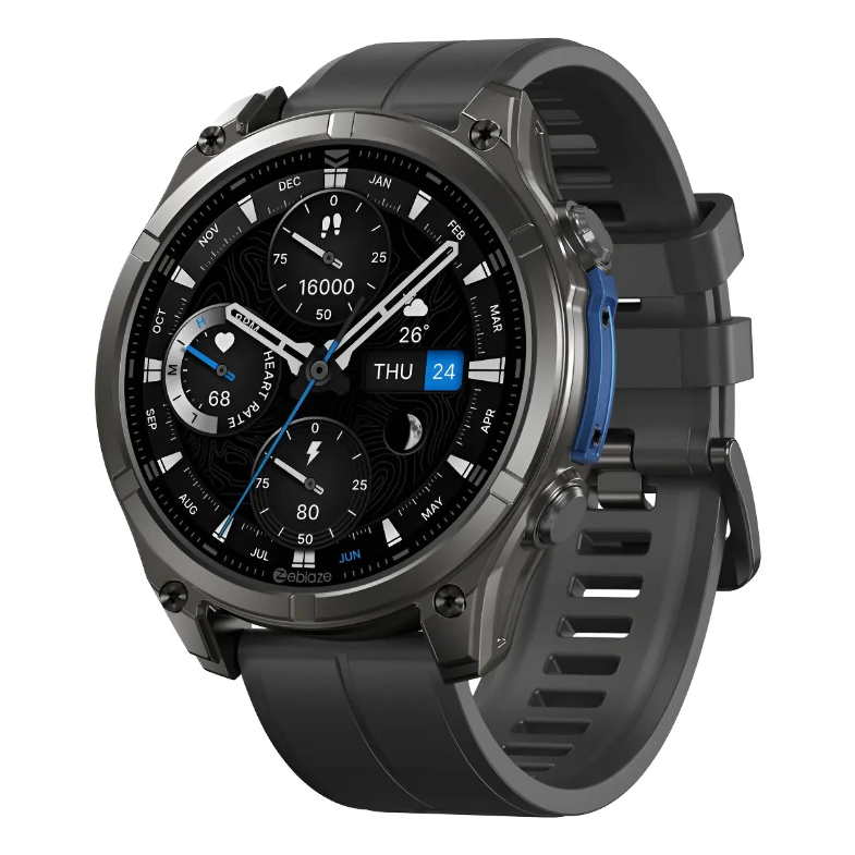 Smartwatch Zeblaze Vibe 8 Preto à Prova d'Água 5ATM com Tela AMOLED