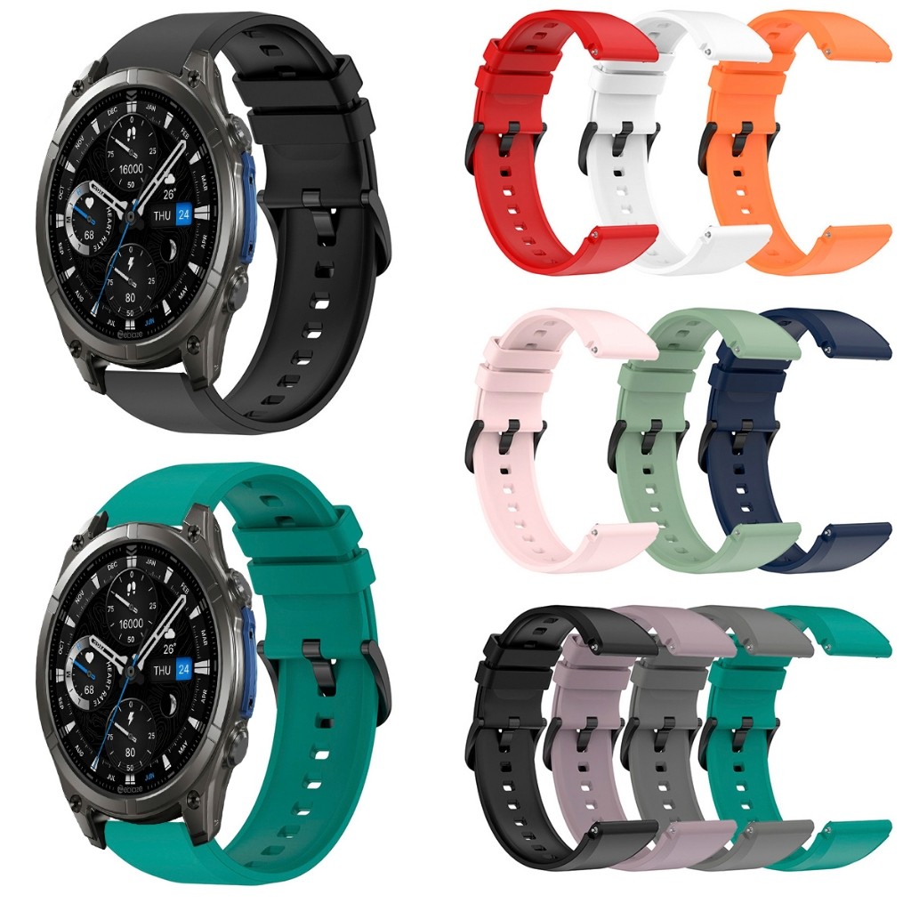 Pulseira Silicone 22mm para Smartwatch Zeblaze Vibe 8 Engate Rápido Macia e Ajustável