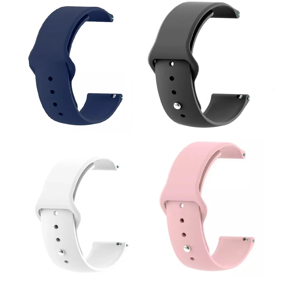 Pulseira Silicone Slim Smartwatch p/ Zeblaze Vibe 7 PRO / Thor Ultra / Swin / Stratos 3 2 2 Lite / Gts 3 Plus Ares 3 Pro