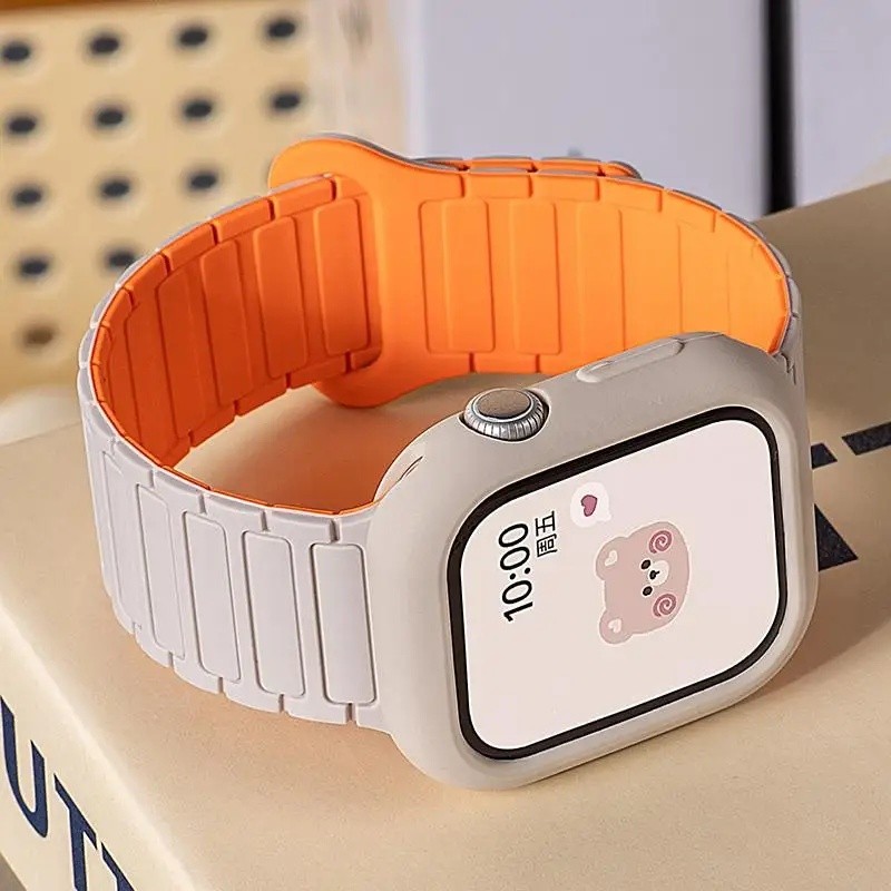 Pulseira Magnética de Silicone + Capa para Huawei Fit 5 4 Pro 4 3, Pulseira de Silicone para Huawei Fit 4 3