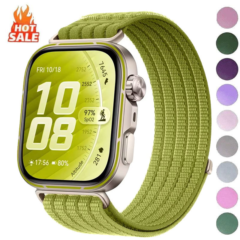 Pulseira De Tecido De Nylon Para Huawei Watch Fit 5/4 Pro , Trançada Confortável E Respirável 4 3
