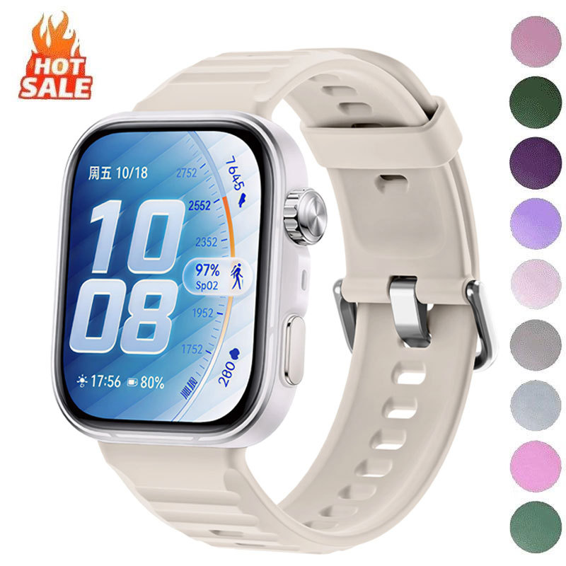 Pulseira De Silicone Para Huawei Watch Fit 3 4 5/5pro À Prova D'água/De Suor/Leve Esportiva 4