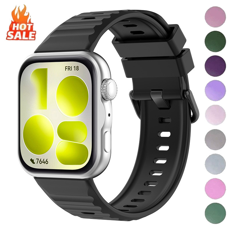 Pulseira De Silicone Para Huawei Watch Fit 5 Pro 4Pro Smartwatch Relógio Inteligente Esportiva 3 4 5 Acessórios De