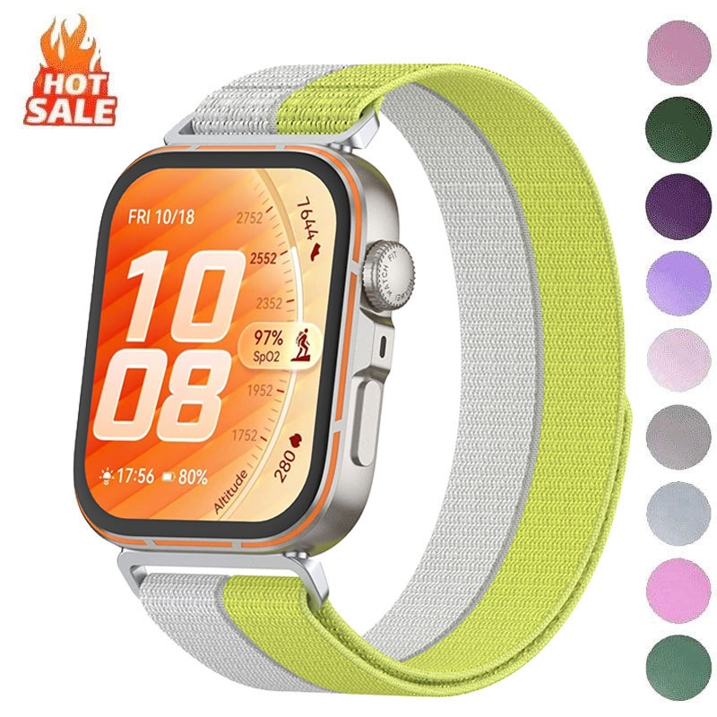 Pulseira De Nylon Para Huawei Watch Fit 3/4/5 Trançado Confortável Respirável Banda 5Pro Acessórios