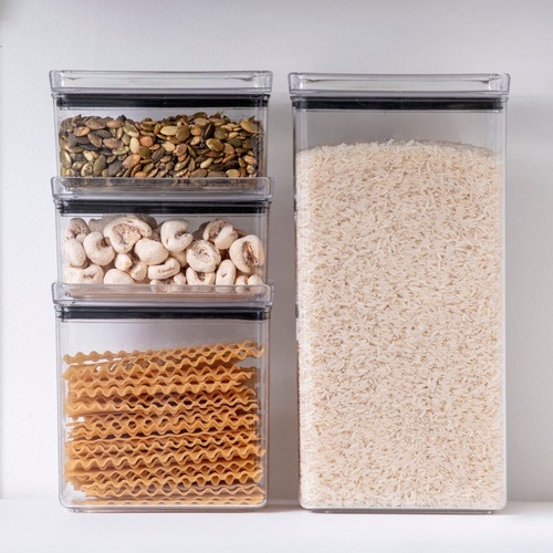 Pote Hermético 580ml Organiza Comida Cozinha Acrilico Empilh