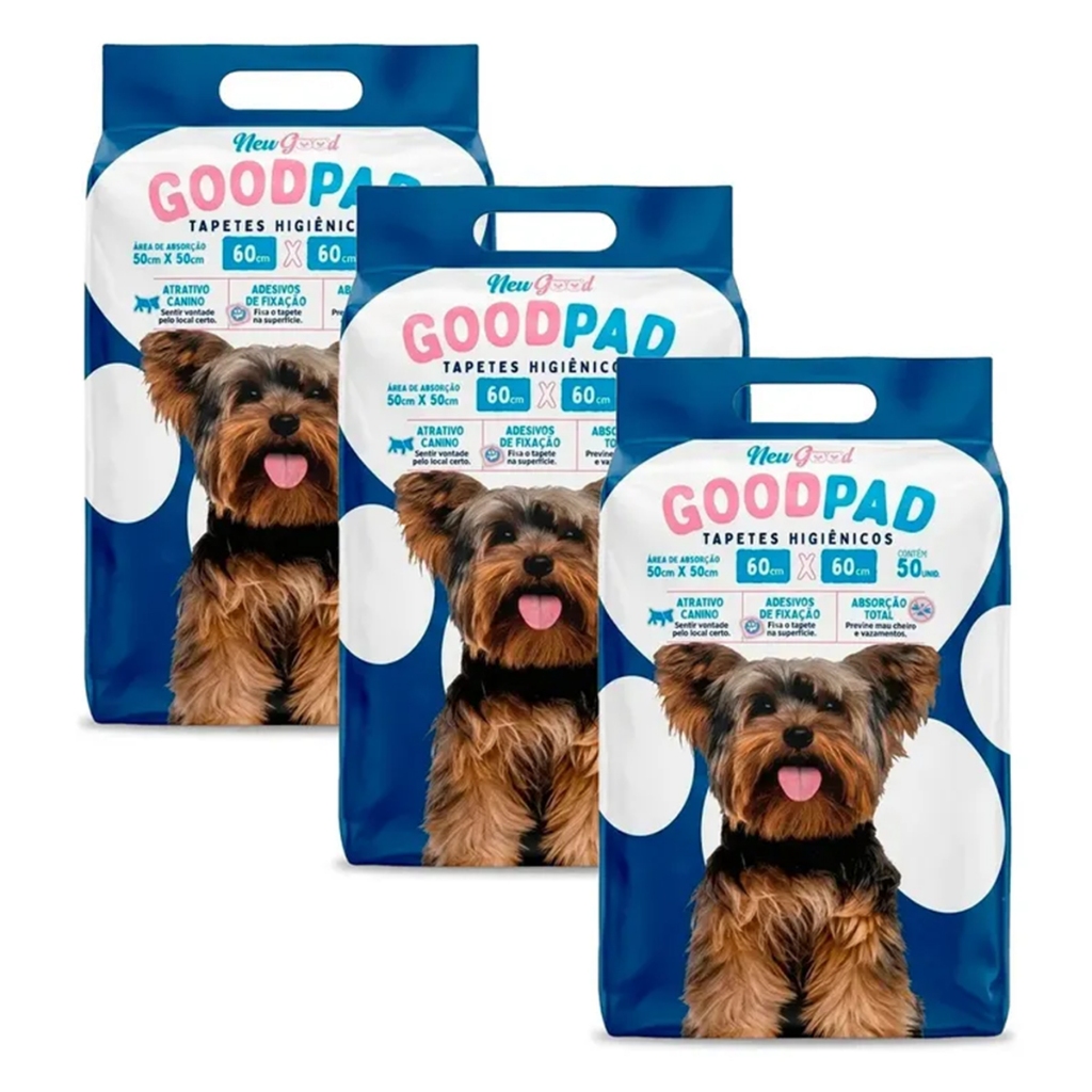 Tapete Higiênico Good Pad 60x60 - Pack Econômico com 150 Unidades