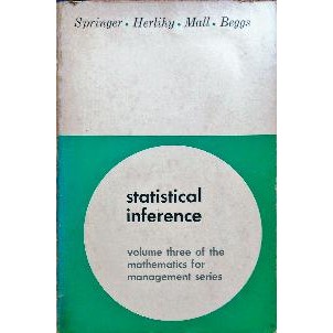 Statistical Inference - The Mathematics for Management Series 3 de Springer - Herlihy - Mall - Beggs 5145185