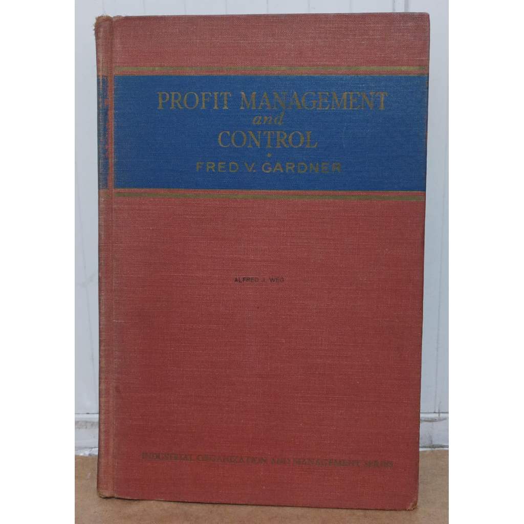Profit Management and Control de Fred V Gardner