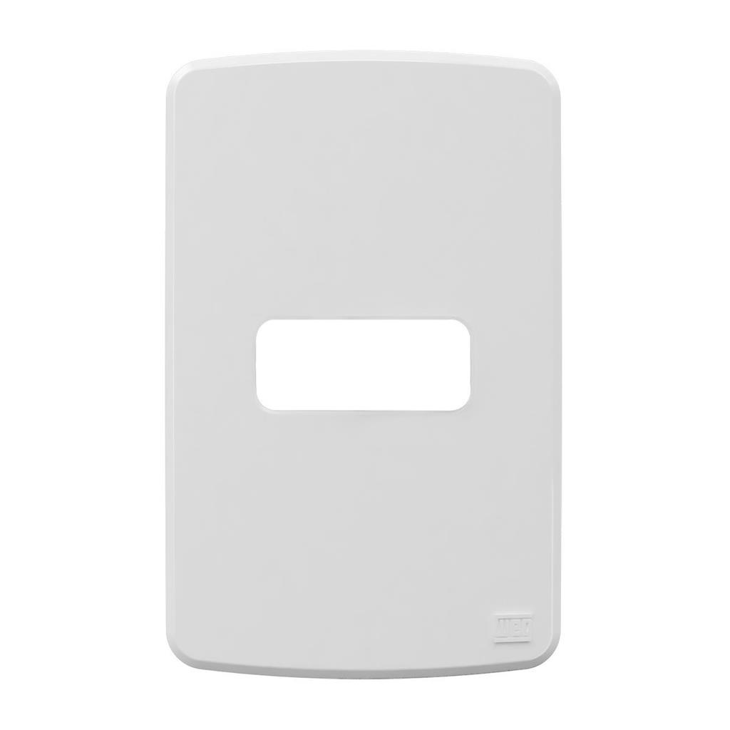 Placa Acabamento 4X2 1 Posto Horizontal Branco Compose Weg