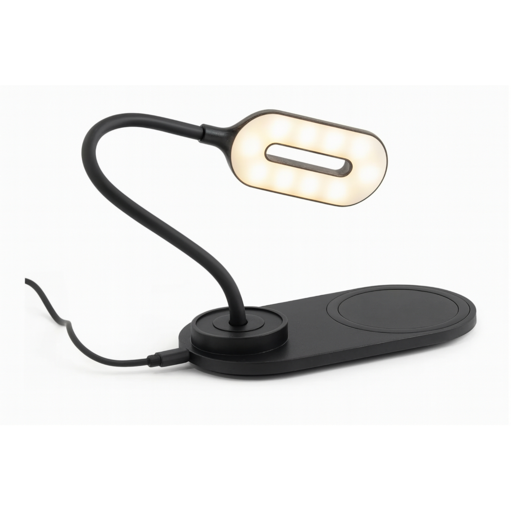 Carregador Sem Fio iPhone  AirPods Indução 3 Em 1 Cor Preto e Branco Carregador 3 em 1 Aparelhos Apple e Variados