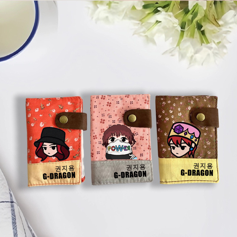 BIGBANG G-DRAGON Mercadoria POWER Porta-cartões simples e fofo KB-11