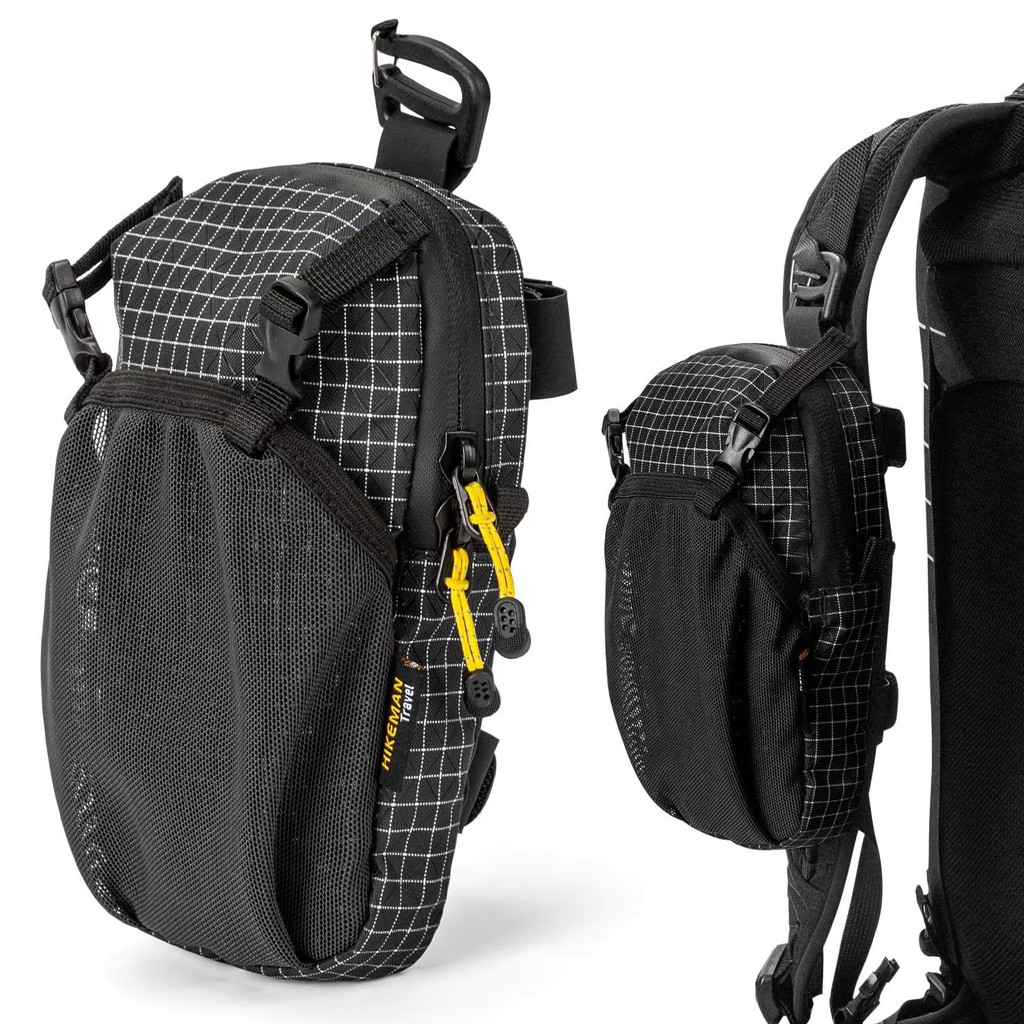 Bolsa Multifuncional Para Mochila para Smartphone Power Bank Garrafa  ideal para Caminhada Trilha Camping Viagem Outdoor