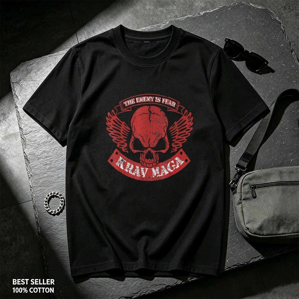 Camisetas Masculinas De Algodão Puro , Com Design Temático Padrão De Asas De Caveira Dos Namorados , Gola Redonda , Resp