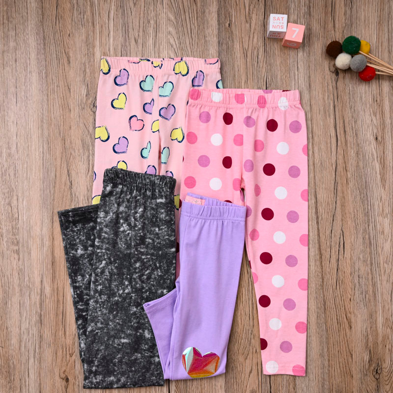 Comércio exterior europeu americano bebê menina primavera outono algodão Super macio Leggings calças casuais meninas cal