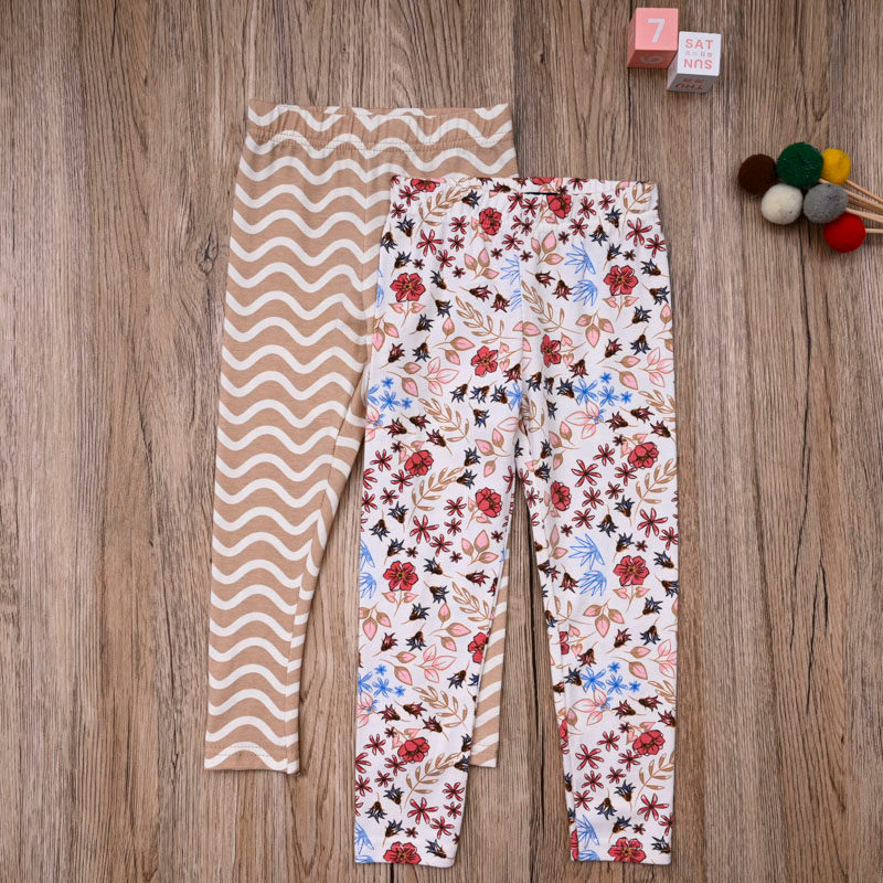 Comércio exterior europeu americano bebê menina primavera outono algodão Super macio Leggings calças casuais meninas cal