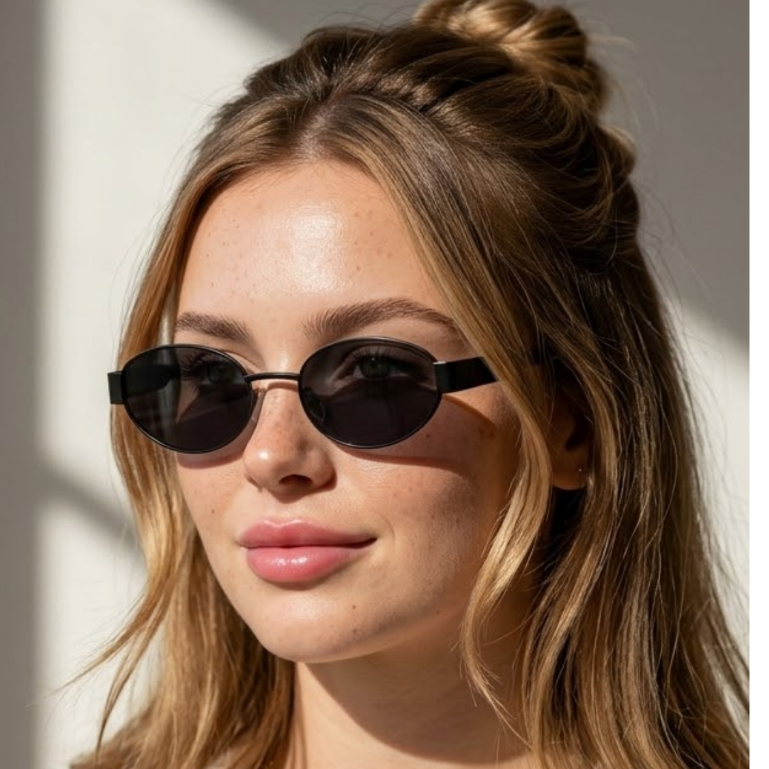Óculos de Sol Dubai Redondo Pequeno Premium Blogueira Oldstyle Retrô Clássico uv400 Unissex