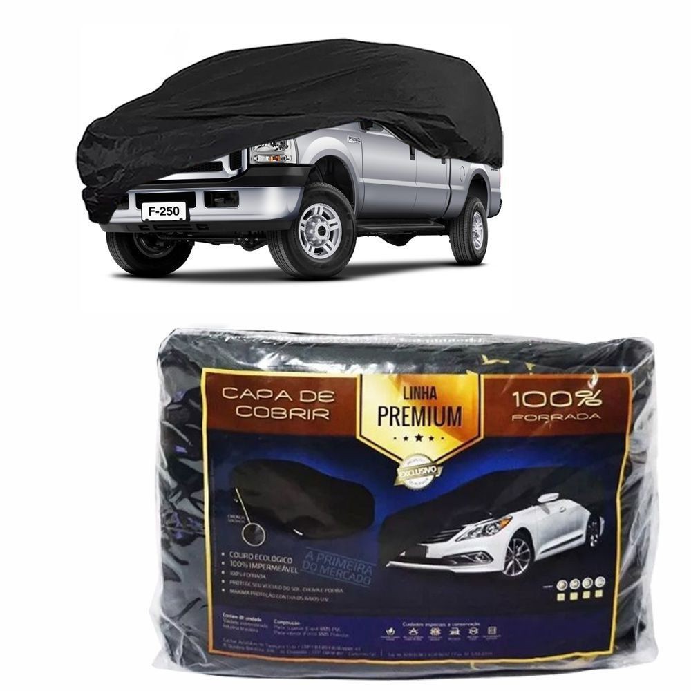 Capa Couro cobrir Ford F250 Cab SImples Impermeável Forrada (XGG313)