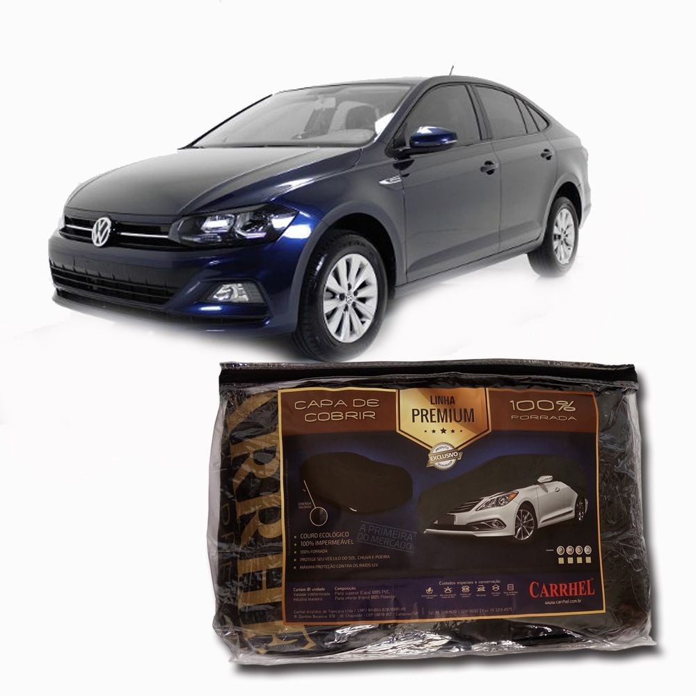 Capa Couro cobrir Vw Virtus Impermeável Forrada (G310)